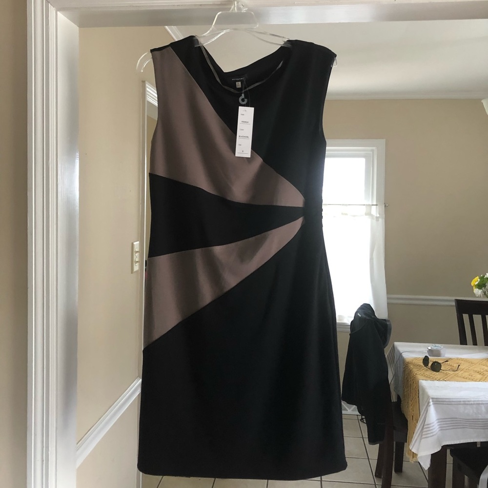 Color block cocktail dress